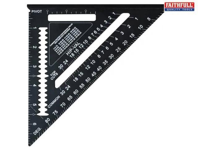 Faithfull Presitge Quick Square Black Aluminium 178mm (7in)