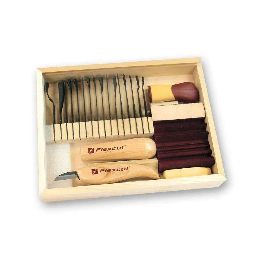 Flexcut SK108 21 Piece Starter Carving Set