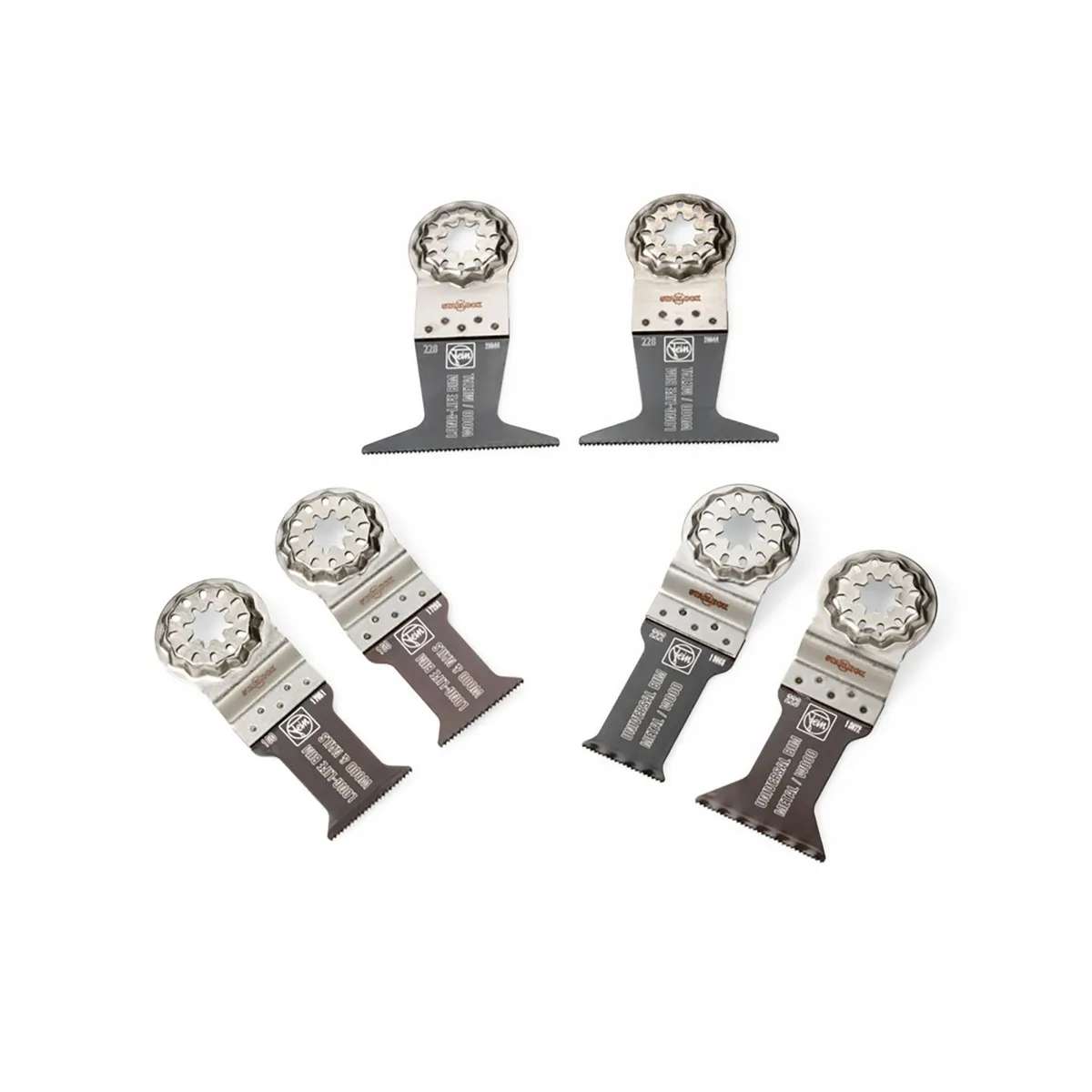 Fein Best of E-Cut Starlock Wood & Metal 6 Piece Set