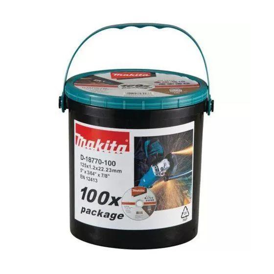 Makita D-18770-100 Thin 125MM Cutting Discs Tub Of 100
