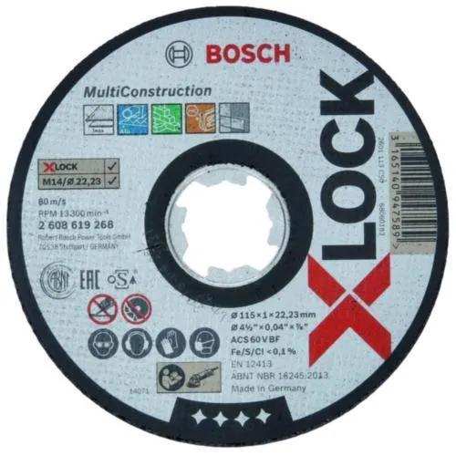 Bosch X-LOCK Expert Multi Construction 115x22mm Straight Cutting Disc