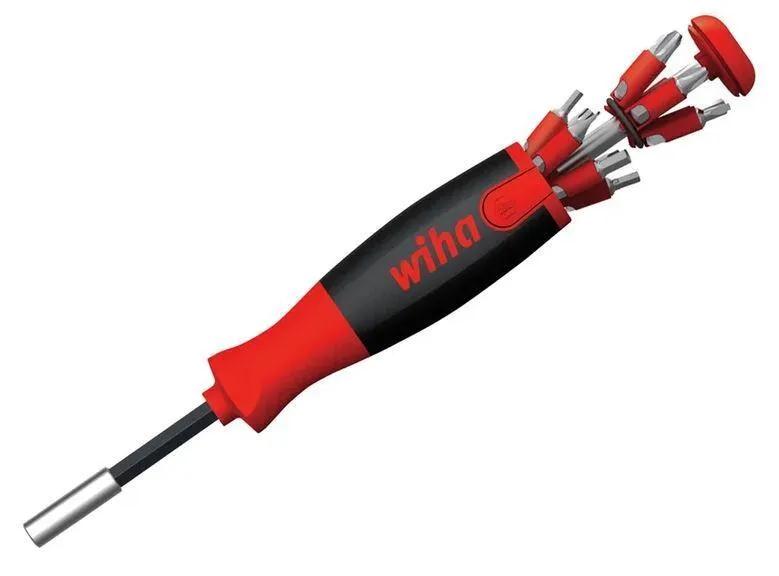 Wiha LiftUp 25 Magnetic Screwdriver With Bit Magazine