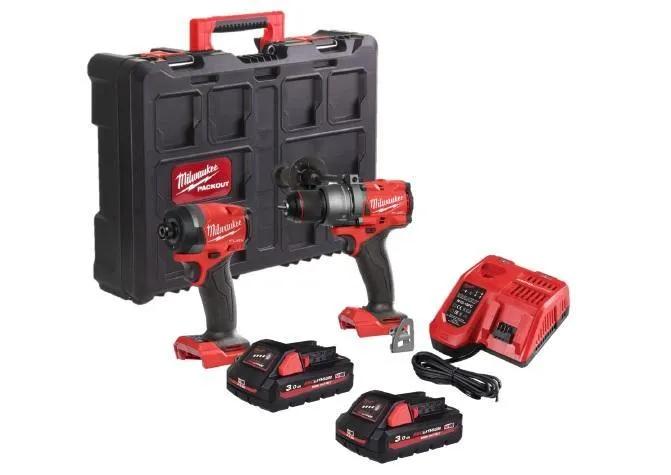 Milwaukee M18FPP2A3-302P 4th Gen 18V Fuel Packout Twin Pack With 2x 3.0Ah Batteries