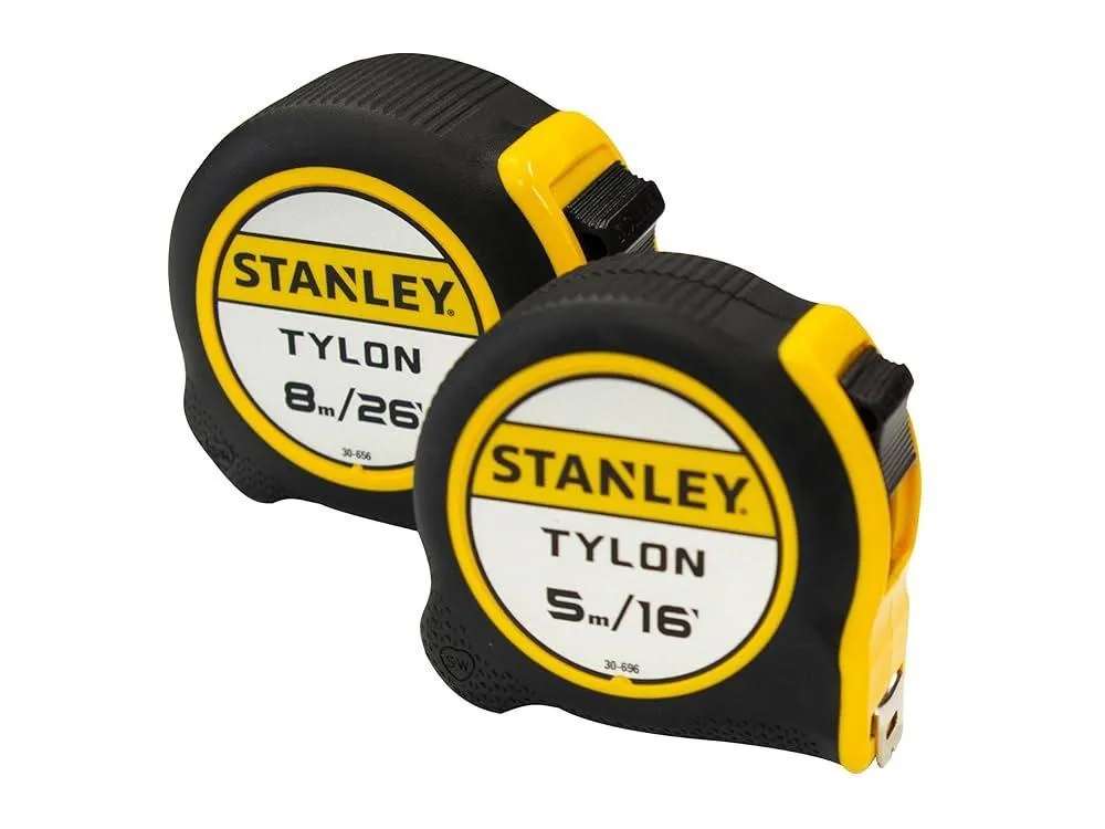 STANLEY STA998985 Tylon Pocket Tapes 5m/16ft & 8m/26ft Twin Pack